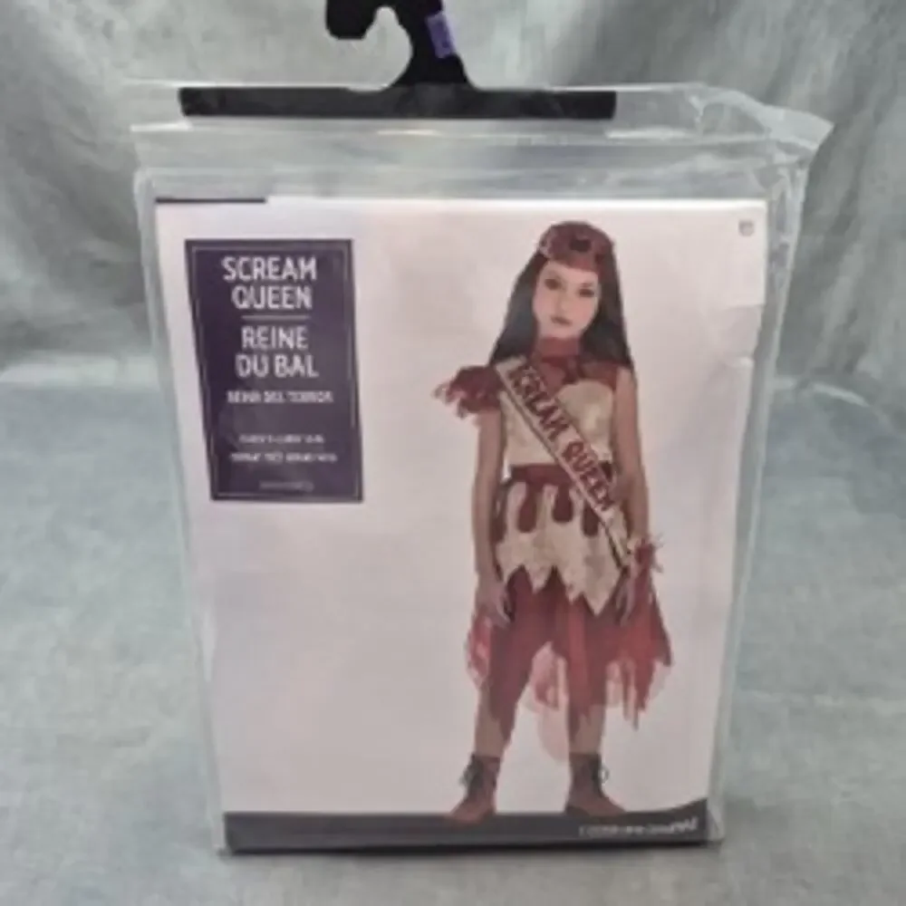 Scream Queen Prom Queen Dress Up Halloween Cosplay Child Costume XL Amscan NEW - Picture 1 of 7